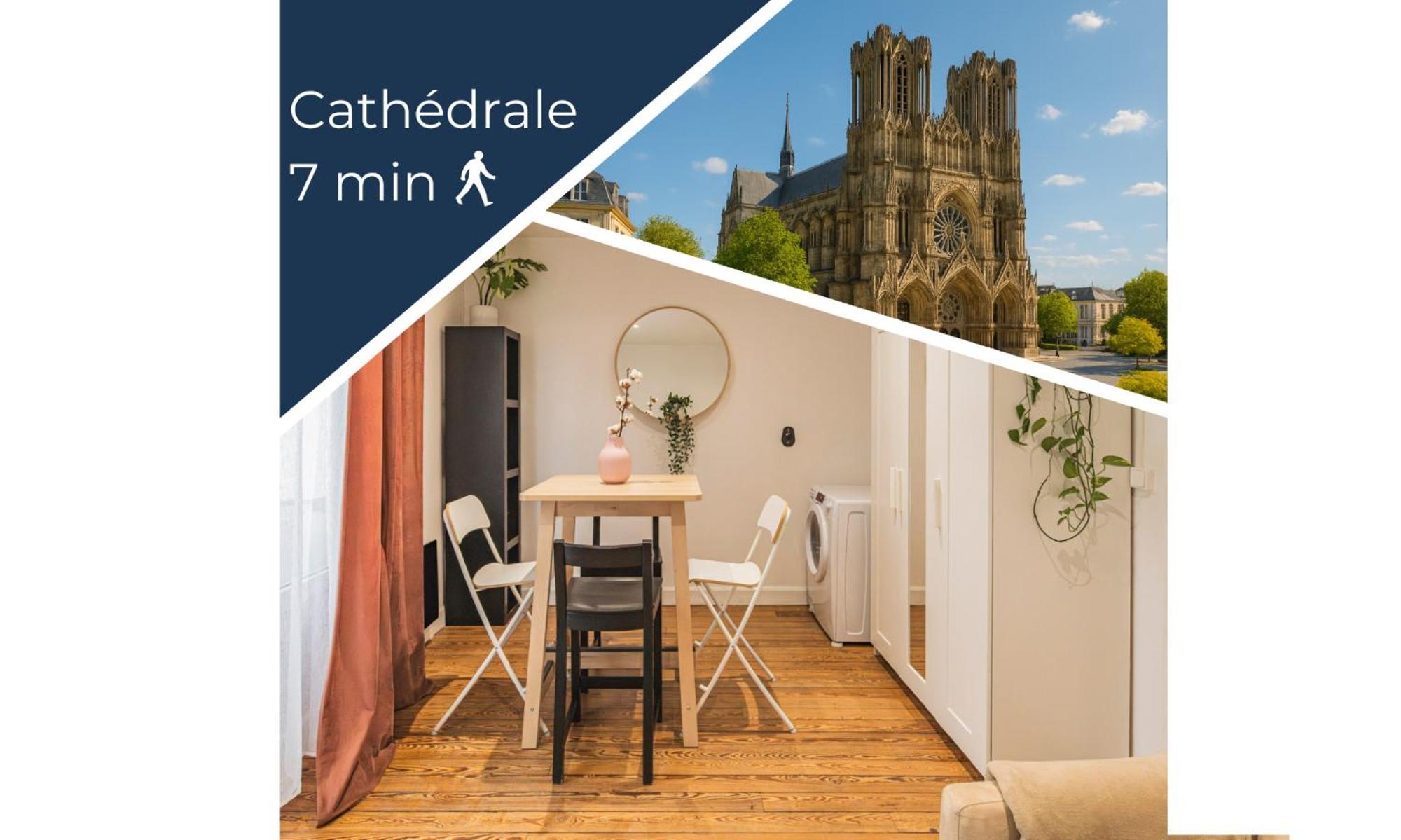 Appartement Cosy Proche Cathedrale 兰斯 外观 照片